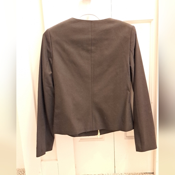 CONTEMPORAINE by SIMONS Black Structured Zip Jacket - Picture 3 of 6